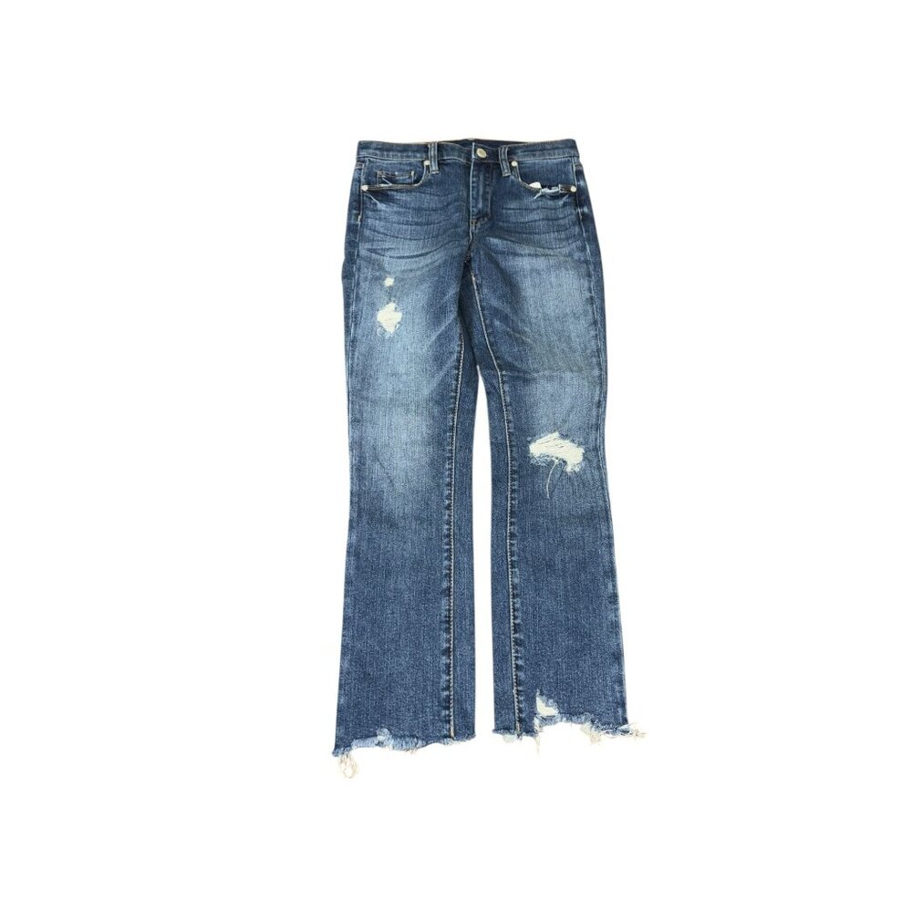 Blank NYC Madison Crop Size 26 Distressed Raw Hem Jeans - Picture 1 of 8
